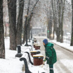 Kiev amanhece coberta de neve enquanto tensão na Ucrânia aumenta